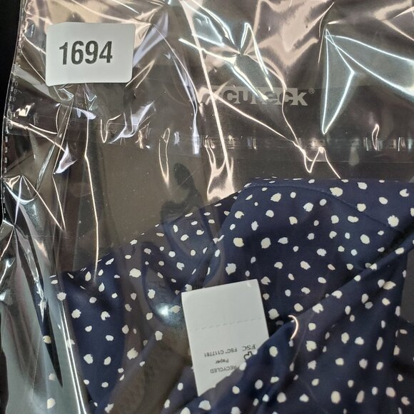 NWT J. Crew Blue Polka Dot Plus Swim Hipster Bikini Bottom - Picture 9 of 9